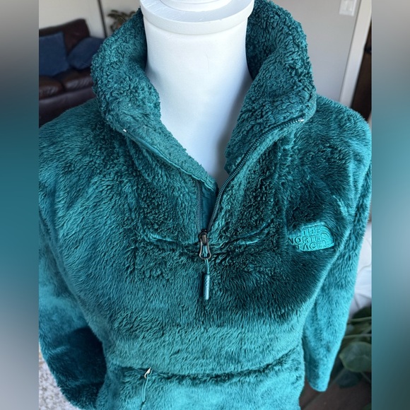 The North Face MEDIUM Deep Teal Ultra Silky Soft Fleece Half Zip Pullover - Picture 5 of 9